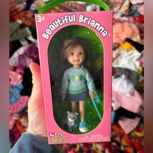 TY LI'L ONES BEAUTIFUL BRIANNA DOLL WITH CAT 2010 LITTLE ONES ORIGINAL BOX